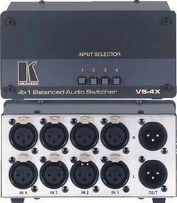 Купить Видео-аудио коммутаторы KRAMER VS-4X